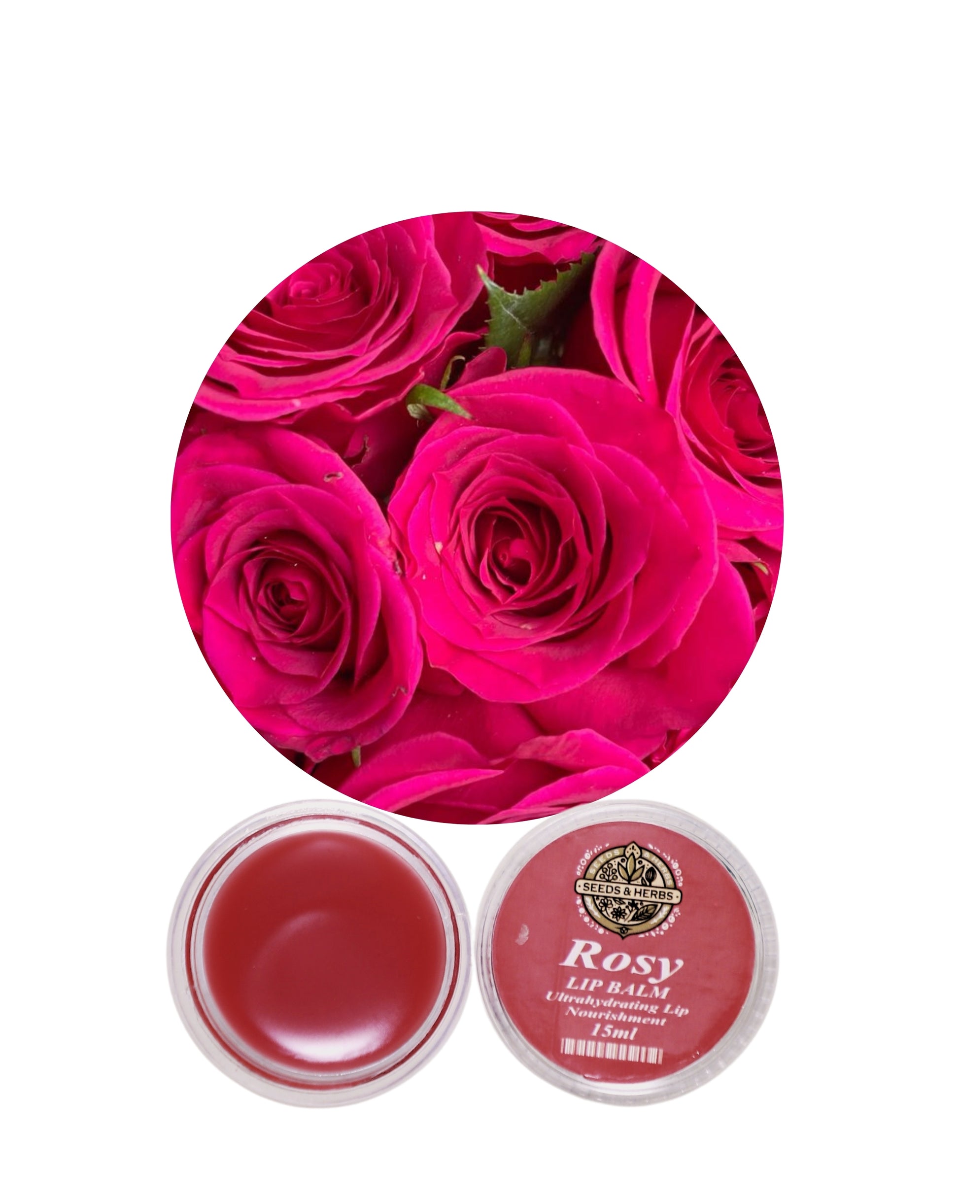 red lip flower seeds Tinted Lip Balm Rosy – Seeds And Herb